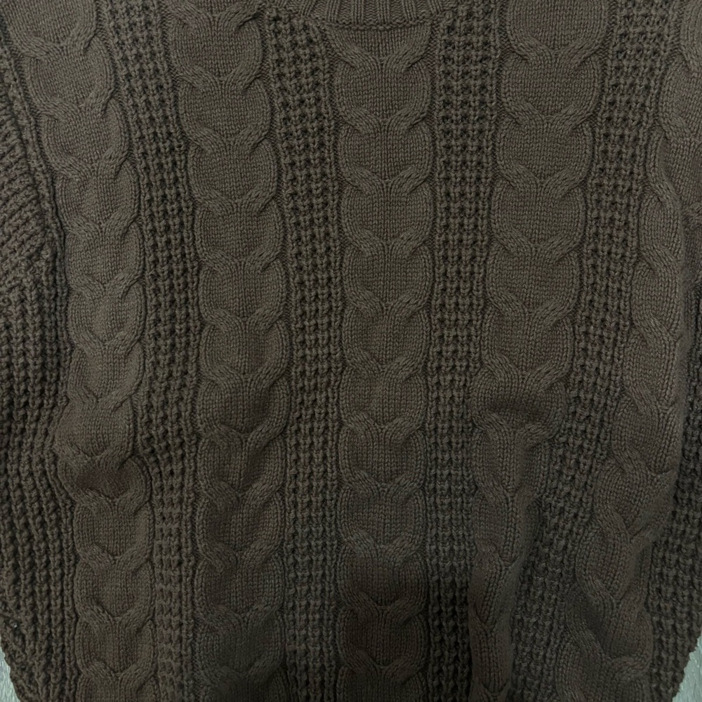 American Eagle Brown Knit Chunky Sweater - Picture 2 of 4